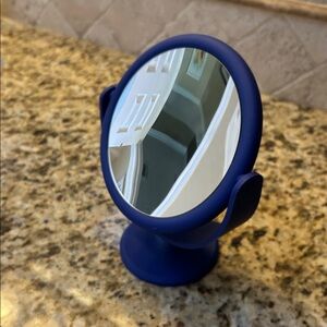 Sleek Navy Vanity Mirror